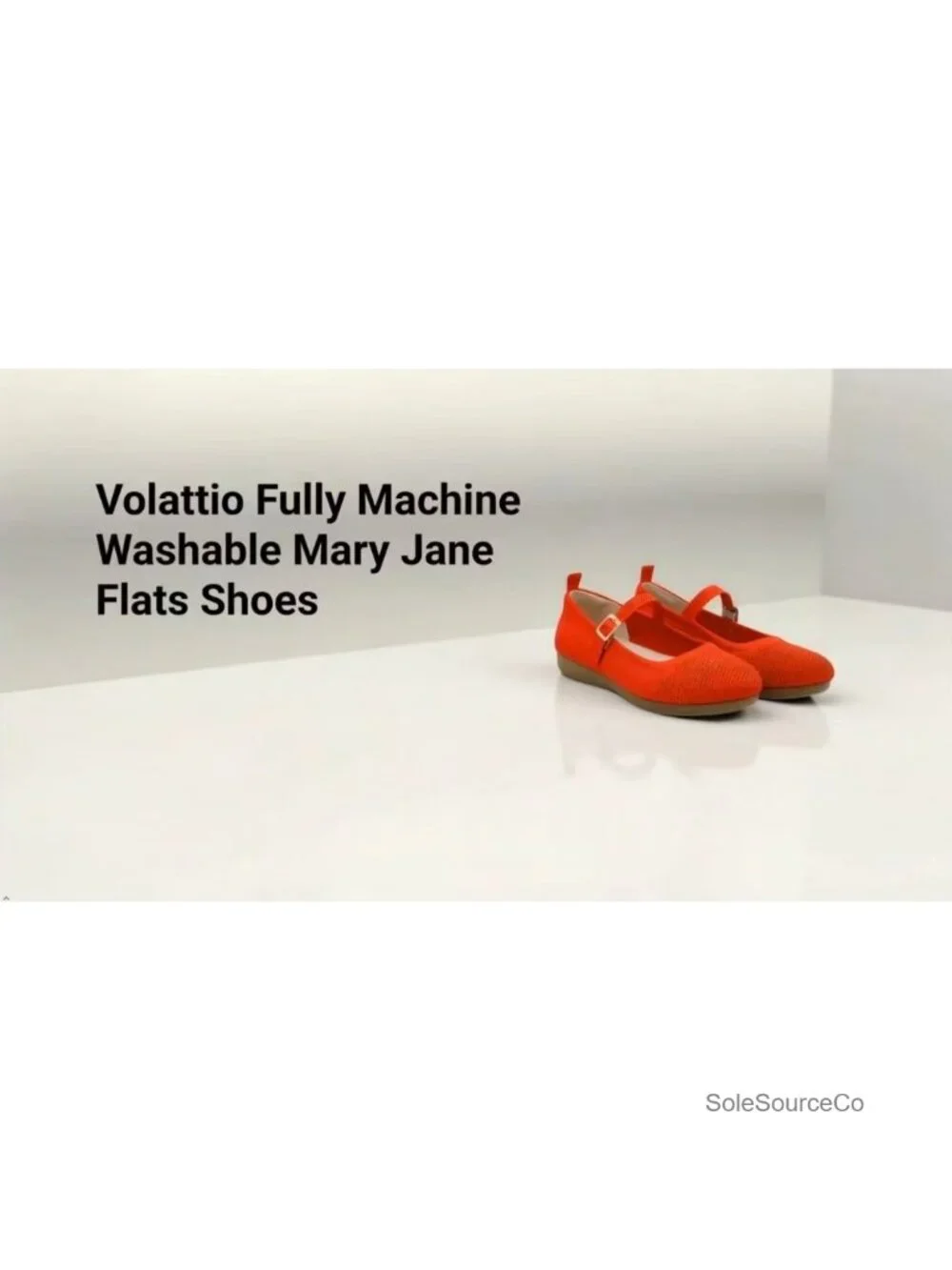 Women's Machine Washable Mary Jane Flats Non Slip Breathable Mesh Knit Work